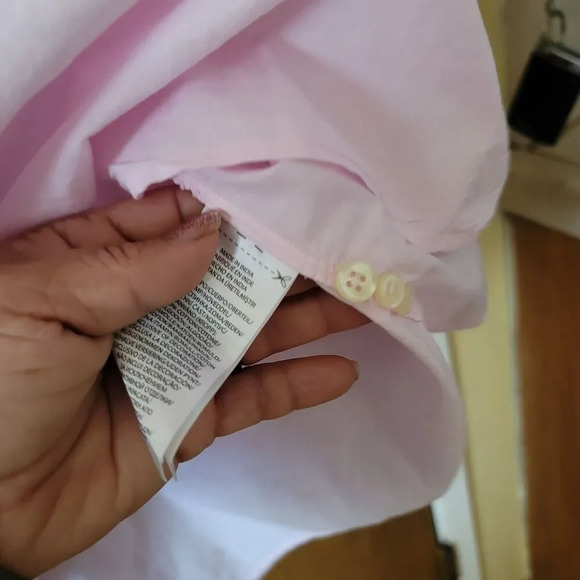 Ralph Lauren Pink Cotton Button Down Shirt Long Sleeve Men's Size 3TG - Picture 6 of 13